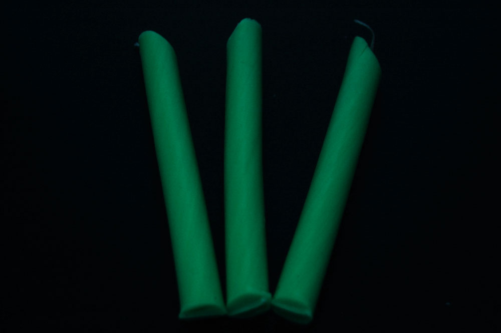 Teal UV Blacklight Reactive Drip Candles