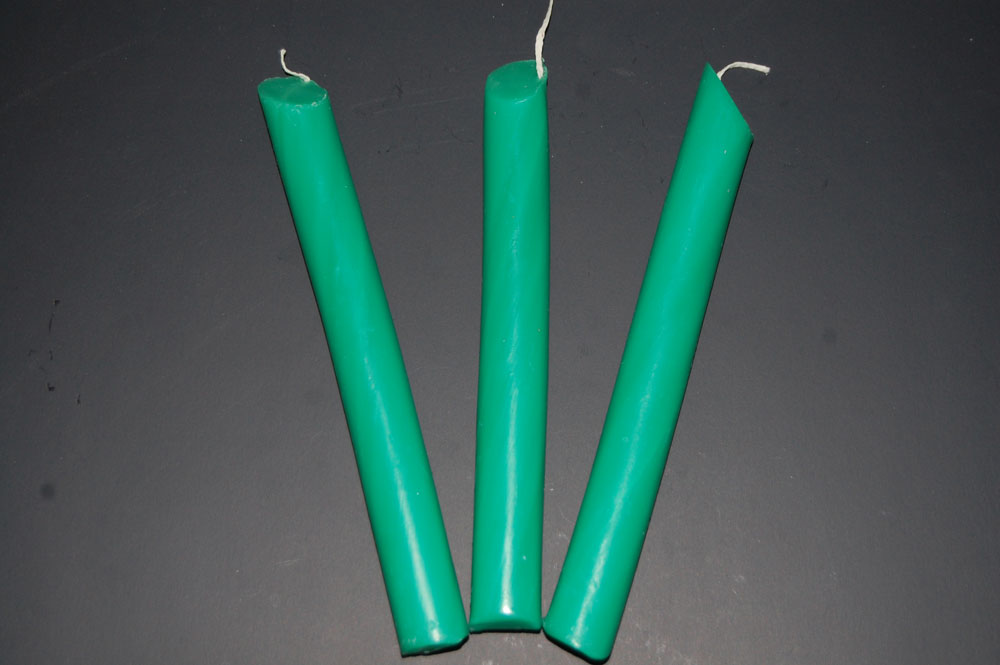 Teal UV Blacklight Reactive Drip Candles