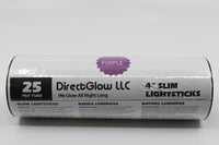 Thumbnail for 4 inch 10mm Purple Glow Sticks- 25 Per Package