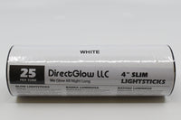 Thumbnail for 4 inch 10mm White Glow Sticks- 25 Per Package