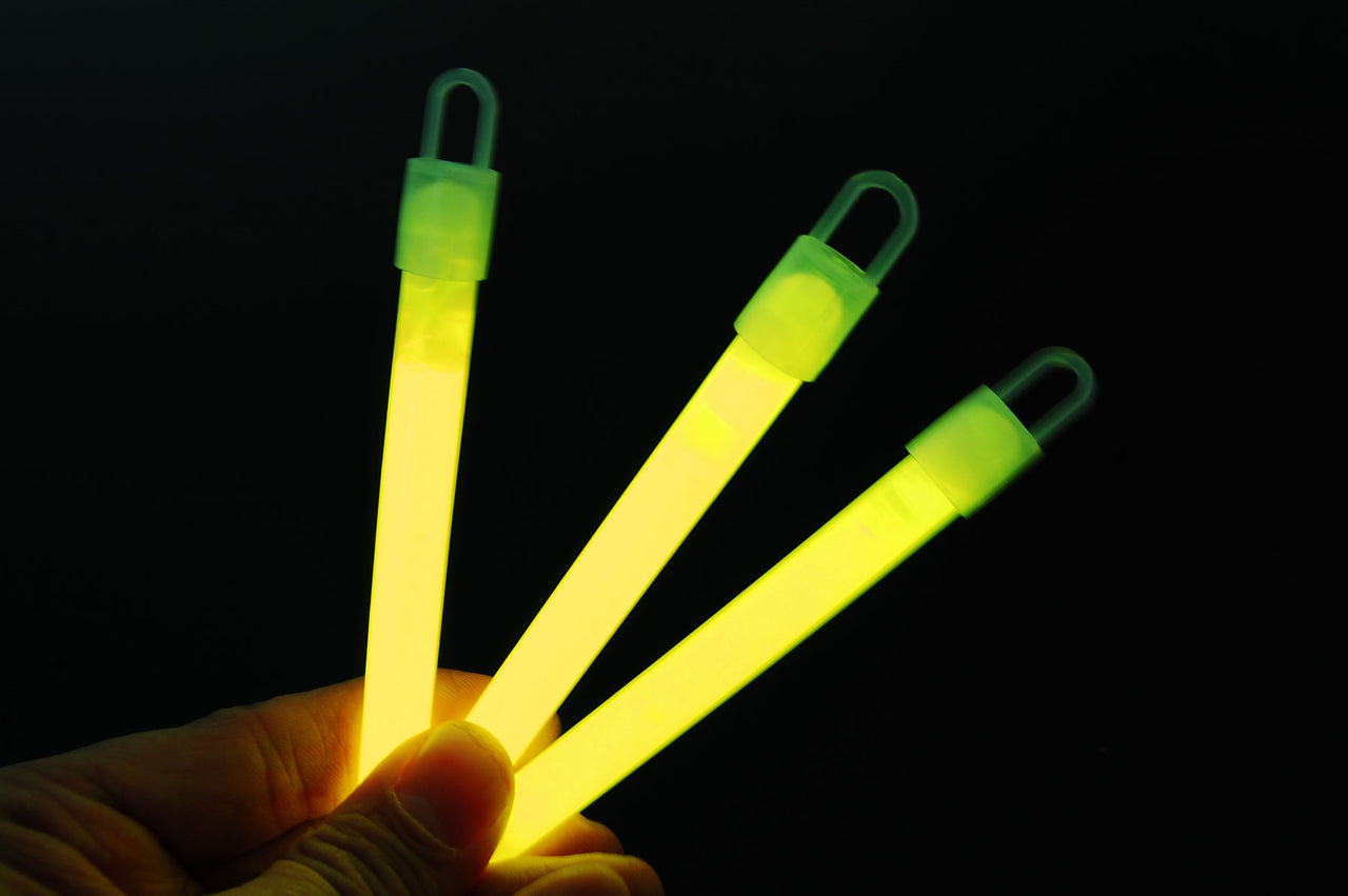 4 Yellow Glow Stick