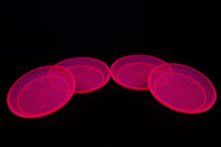 Thumbnail for 9 inch Neon Pink UV Blacklight Reactive Glow Party Plates- 12 Count