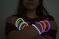 Thumbnail for 8 inch Premium 9 Color Assorted Glow Stick Bracelets- 100 per package
