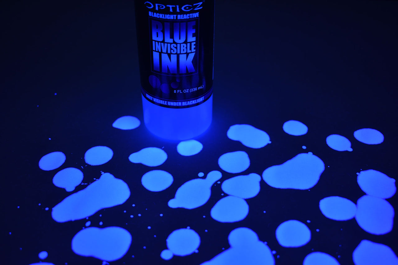 Opticz All Purpose Invisible Blue UV Blacklight Reactive Security Ink