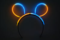 Thumbnail for Aqua Orange Bi-Color Glow Stick Bunny Ears- 33 Pieces