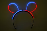 Thumbnail for Blue Red Bi-Color Glow Stick Bunny Ears- 33 Pieces