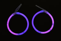 Thumbnail for Pink Purple Bi-Color Glow Stick Hoop Earrings- 50 Pairs