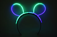 Thumbnail for Purple Green Bi-Color Glow Stick Bunny Ears- 33 Pieces