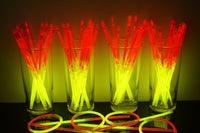 Thumbnail for 8 inch Premium Bi-Color Red/Yellow Glow Stick Bracelets- 100 per package