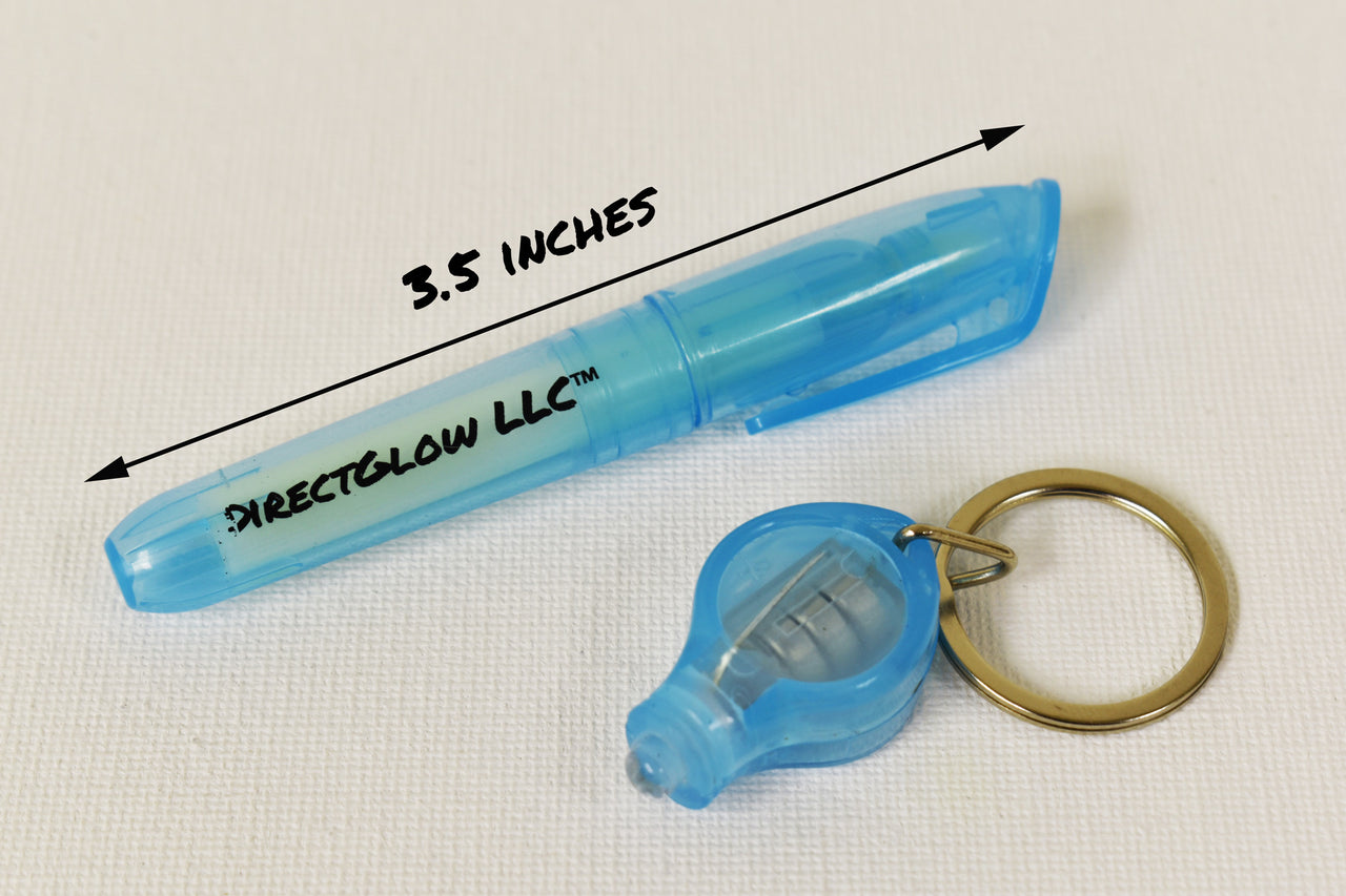 DirectGlow Set of 3 Invisible UV Blacklight Ink Marker Blue Red Yellow