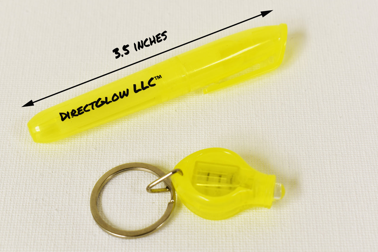 DirectGlow Invisible UV Blacklight Reactive Ink Marker with Separate UV LED Light