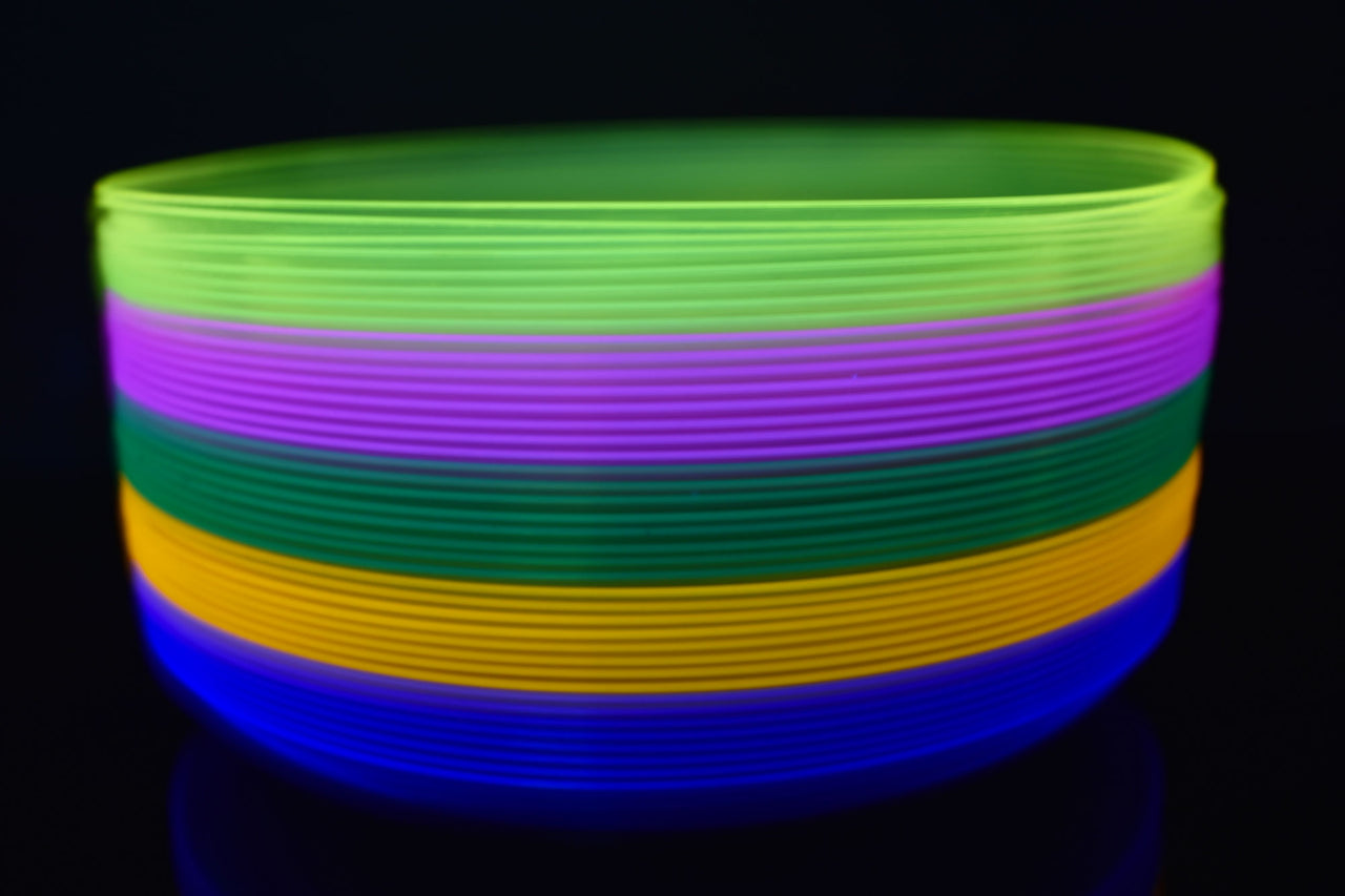 6 inch Neon UV Blacklight Reactive Glow Party Plates- 40 Count