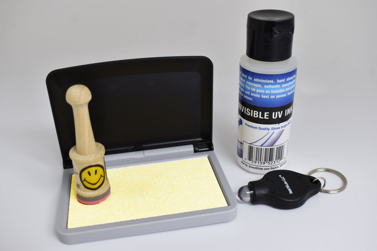 DirectGlow Blacklight Luminous Glow Invisible Blue UV Security Ink Basic kit
