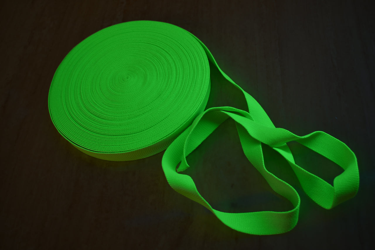 Blacklight Glo-Line 1 inch  Luminescent Decorative Fabric Ribbon