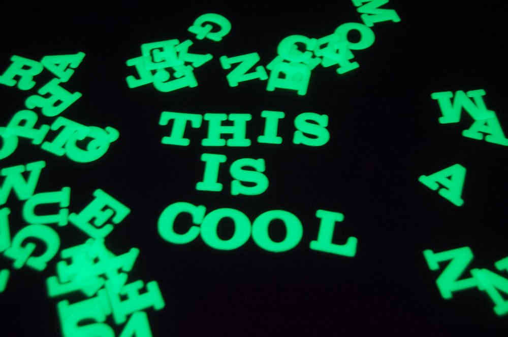 50 Piece Glow in the Dark Luminous Alphabet Wall Ceiling Decor