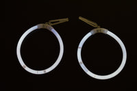 Thumbnail for White Glow Stick Hoop Earrings- 50 Pairs