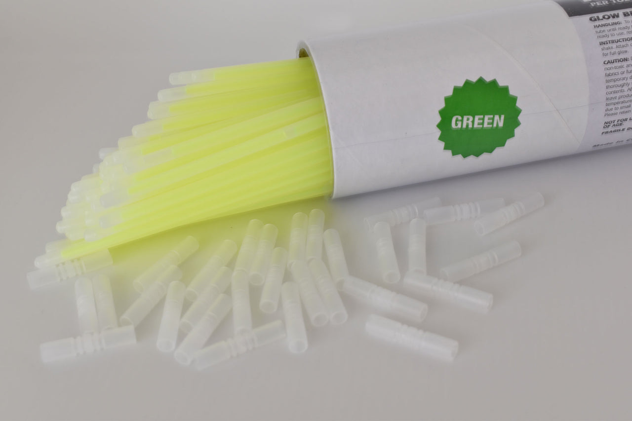 8 inch Premium Green Glow Stick Bracelets- 100 per package