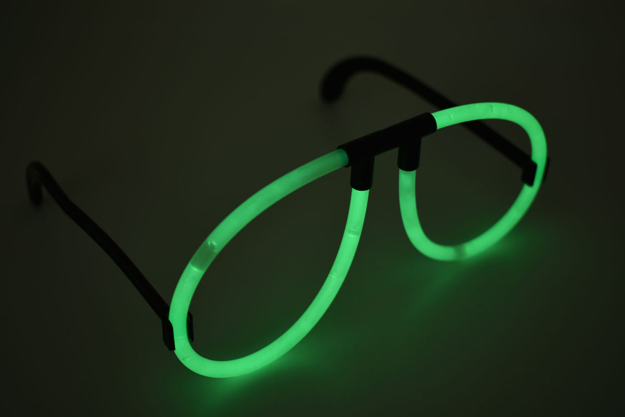 Green Glow Stick Eye Glasses- Single Packs