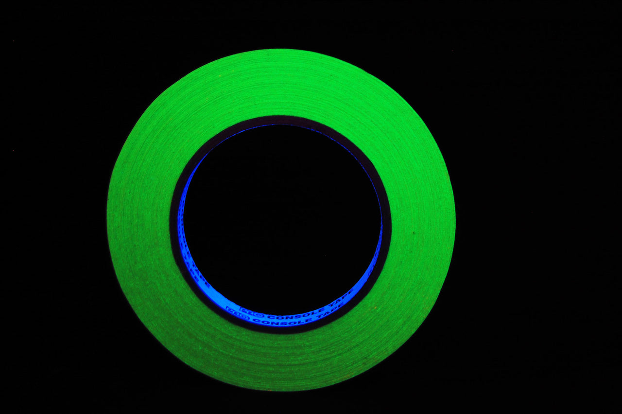 UV Blacklight Reactive Fluorescent Artist Tape- 60 Yards