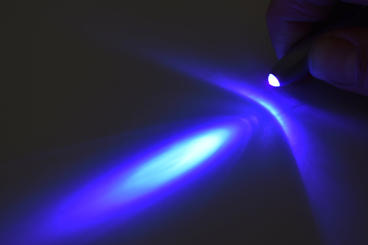 Metal Bullet Ultraviolet Mini Keychain LED Blacklight 395nm