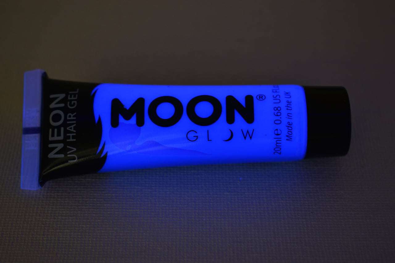 Moon Glow Intense UV Blacklight Hair Gel