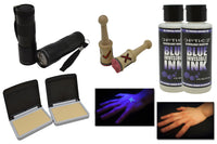 Thumbnail for Opticz Blacklight Reactive Invisible UV Ink Hand Stamping Document Marking Economy Kit