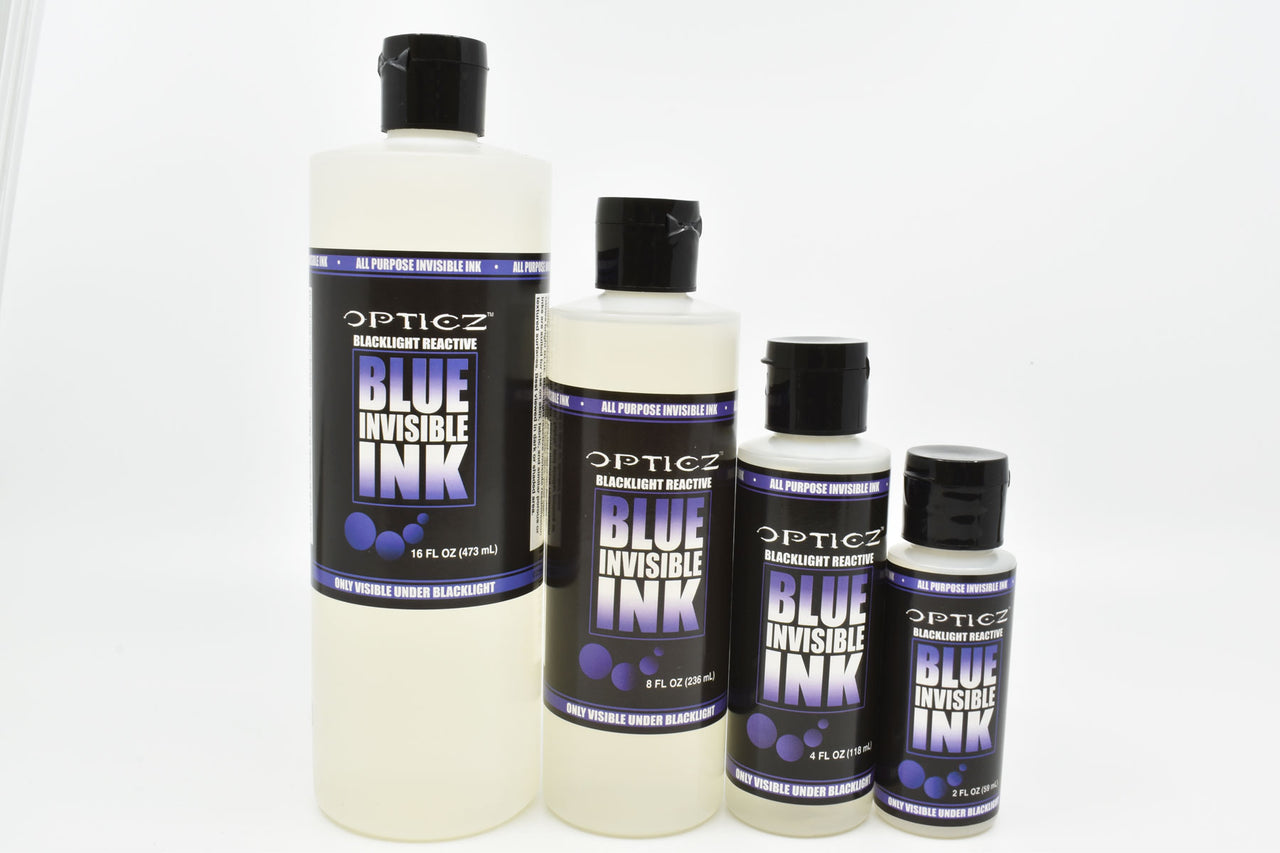 All Purpose Invisible Blue UV Blacklight Reactive Ink (2 Ounce