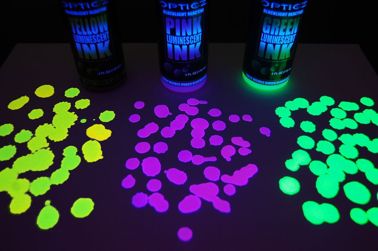 Opticz Daytime Visible UV Blacklight Reactive Luminescent Skin Safe In –  DirectGlow LLC