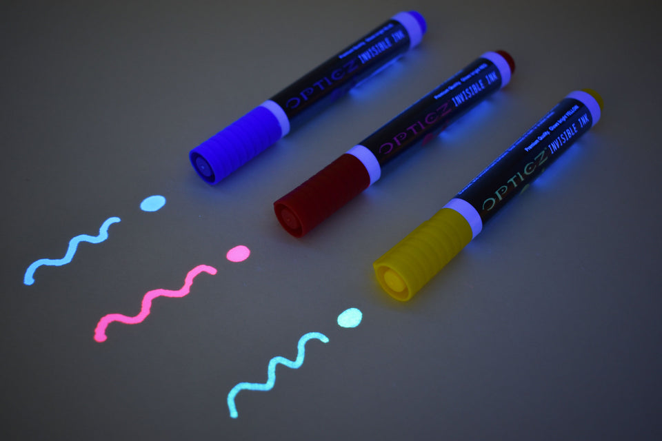 Ultraviolet light and highlighter pens