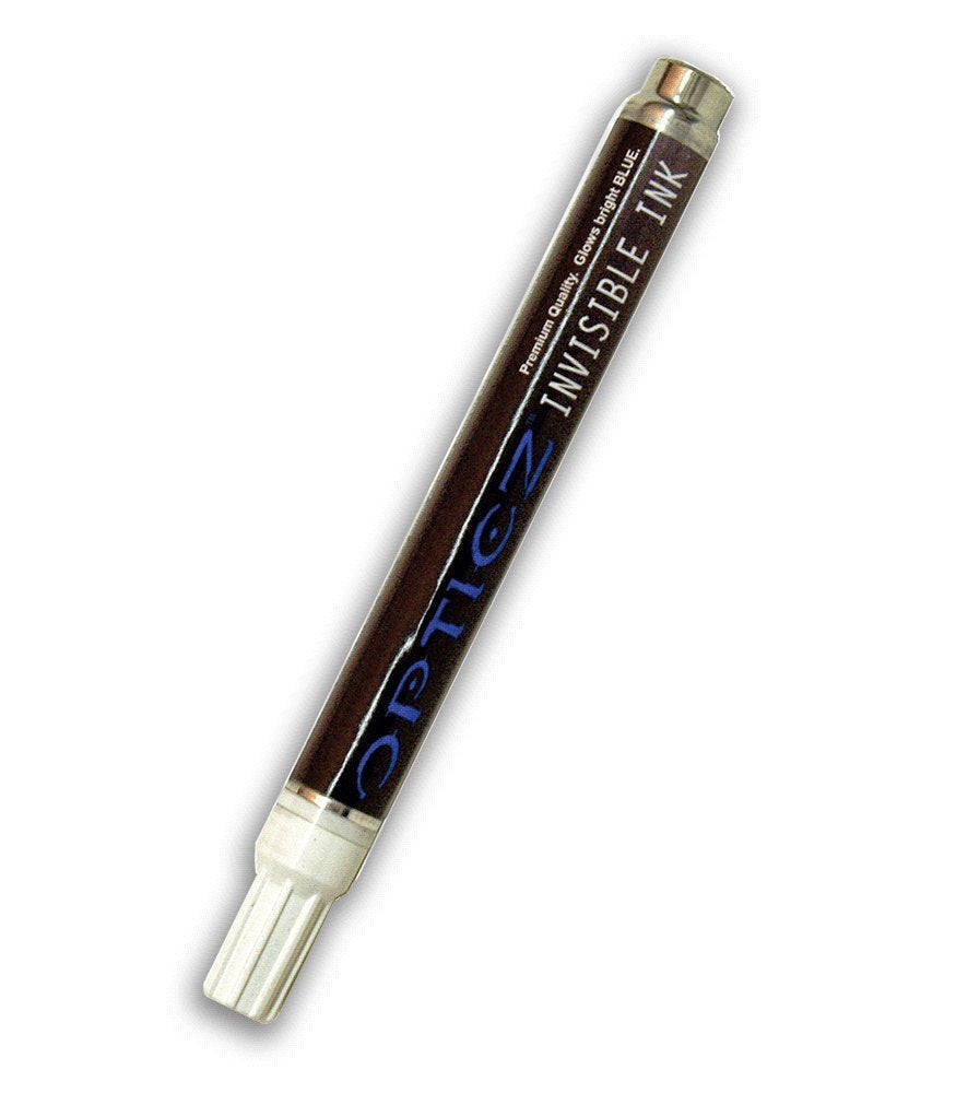 Opticz Blacklight Invisible Blue Ink All Purpose Metal UV Marker