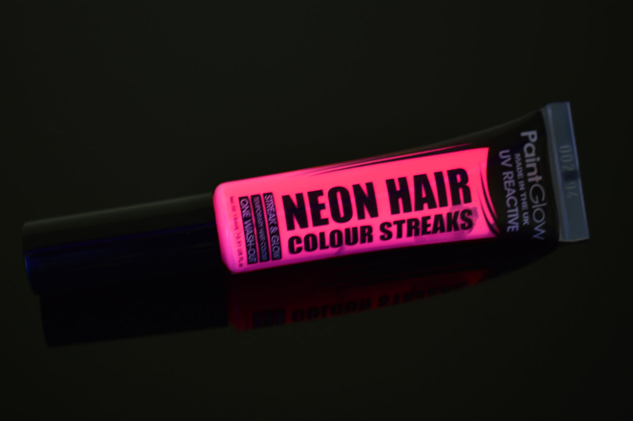 PaintGlow UV Blacklight Reactive Color Streaks Hair Mascara