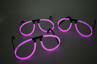 Thumbnail for Pink Glow Stick Eye Glasses Bracelets Bulk Pack- 50 Pairs
