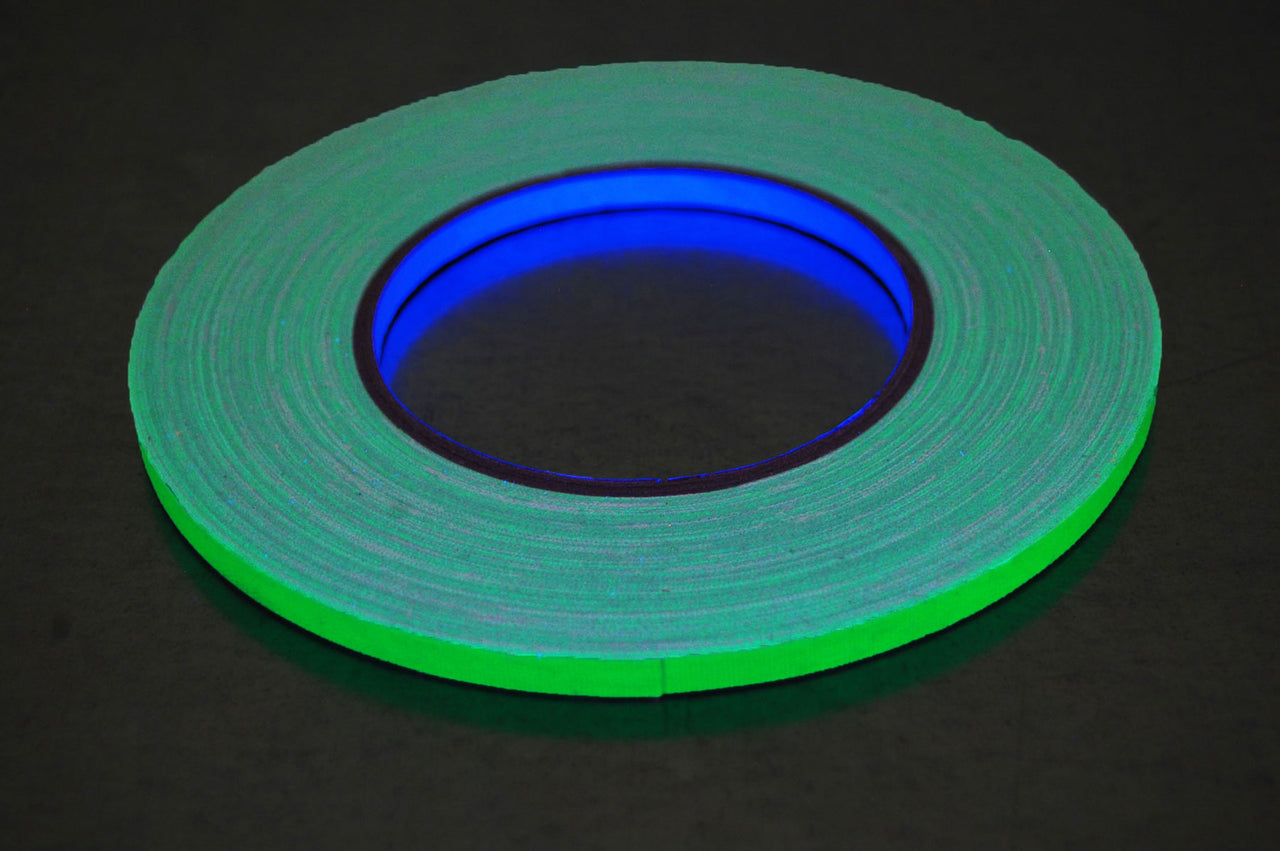Quarter Inch UV Blacklight Reactive Fluorescent Gaffer Tape – DirectGlow LLC