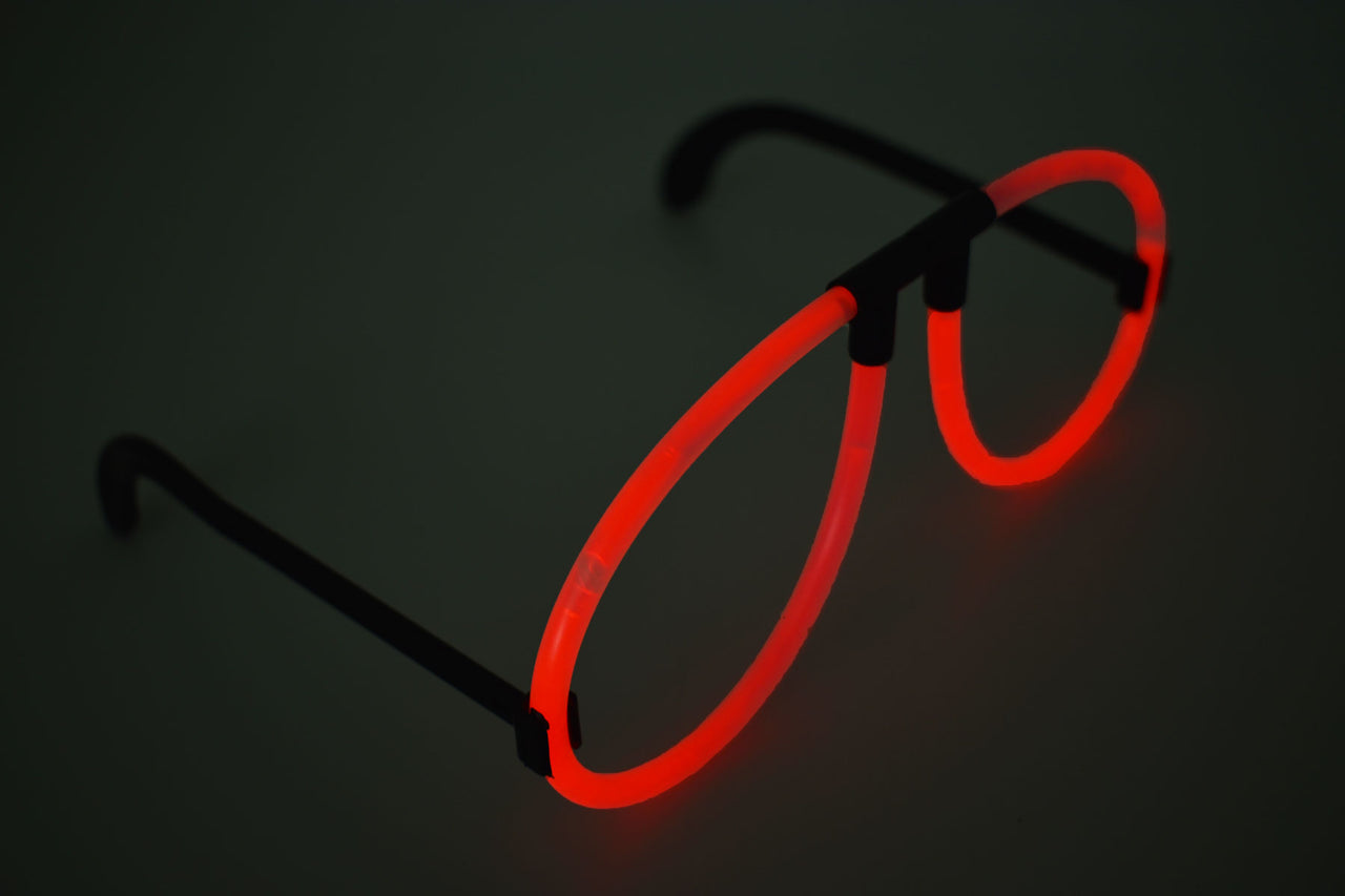 Red Glow Stick Eye Glasses- Single Packs