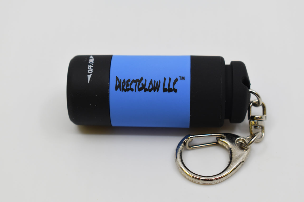USB UV Torch LED Keychain Blacklight Rechargeable Flashlight