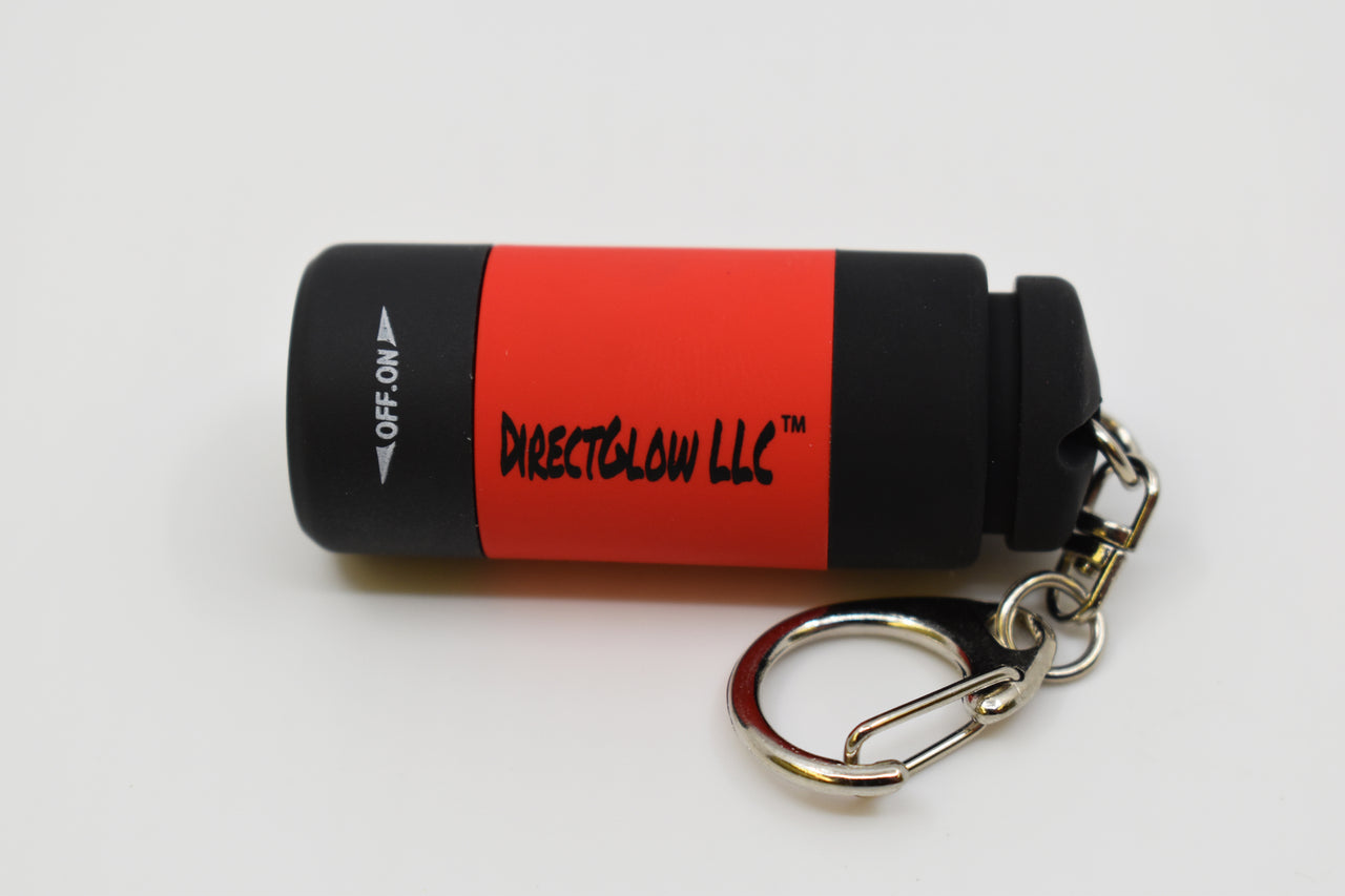 100-Pack Red LED Keychain Flashlights - Ultra Bright Mini Lights For Night Observation