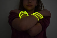 Thumbnail for 8 inch Premium Yellow Glow Stick Bracelets- 100 per package