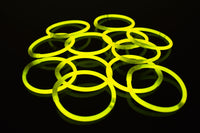 Thumbnail for 8 inch Premium Yellow Glow Stick Bracelets- 100 per package
