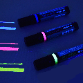 Opticz Jumbo XL Blue Red Yellow UV Blacklight Reactive Invisible Ink Felt Chisel Tip Marker Pen…