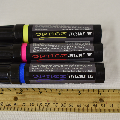 Opticz Jumbo XL Blue Red Yellow UV Blacklight Reactive Invisible Ink Felt Chisel Tip Marker Pen…