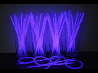 8 inch Premium Purple Glow Stick Bracelets- 100 per package