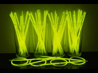 8 inch Premium Yellow Glow Stick Bracelets- 100 per package