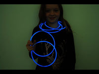 Premium Jumbo Blue Glow Necklaces- 50 per package