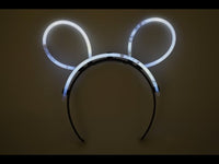 White Glow Stick Bunny Ears- Single Retail Packs
