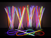 8 inch Premium 9 Color Assorted Glow Stick Bracelets- 100 per package