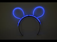 Blue Glow Stick Bunny Ears- Single Retail Packs