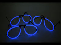 Blue Glow Stick Eye Glasses- Single Packs