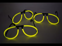Yellow Glow Stick Eye Glasses- Single Packs